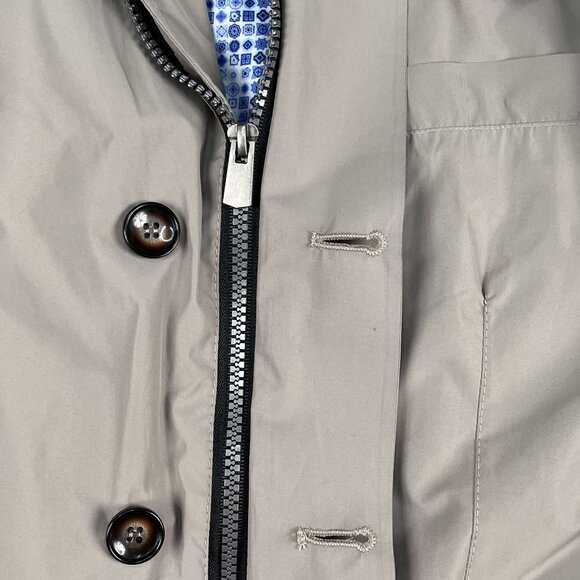 NWT Robert Graham Classic Fit Turbo Woven Out Tan Jacket Sz Medium - Picture 5 of 8